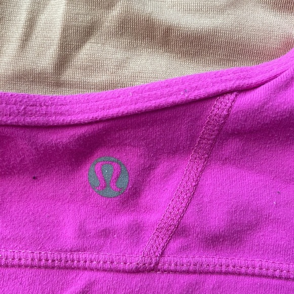 Lululemon vintage pink flow Y athletic bra - Picture 3 of 5